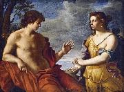 Giovanni Domenico Cerrini Apollo and the Cumaean Sibyl painting
